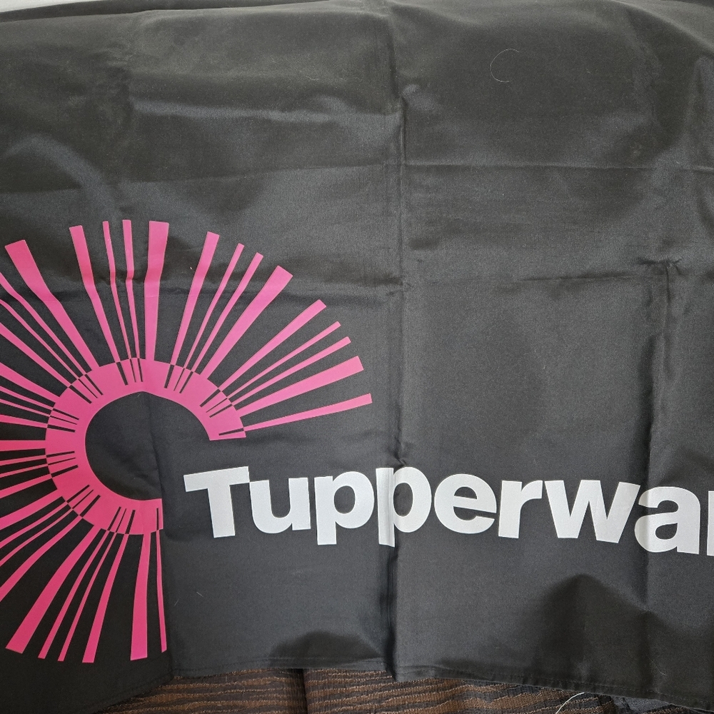 Tupperware Black and Pink Tablecloth